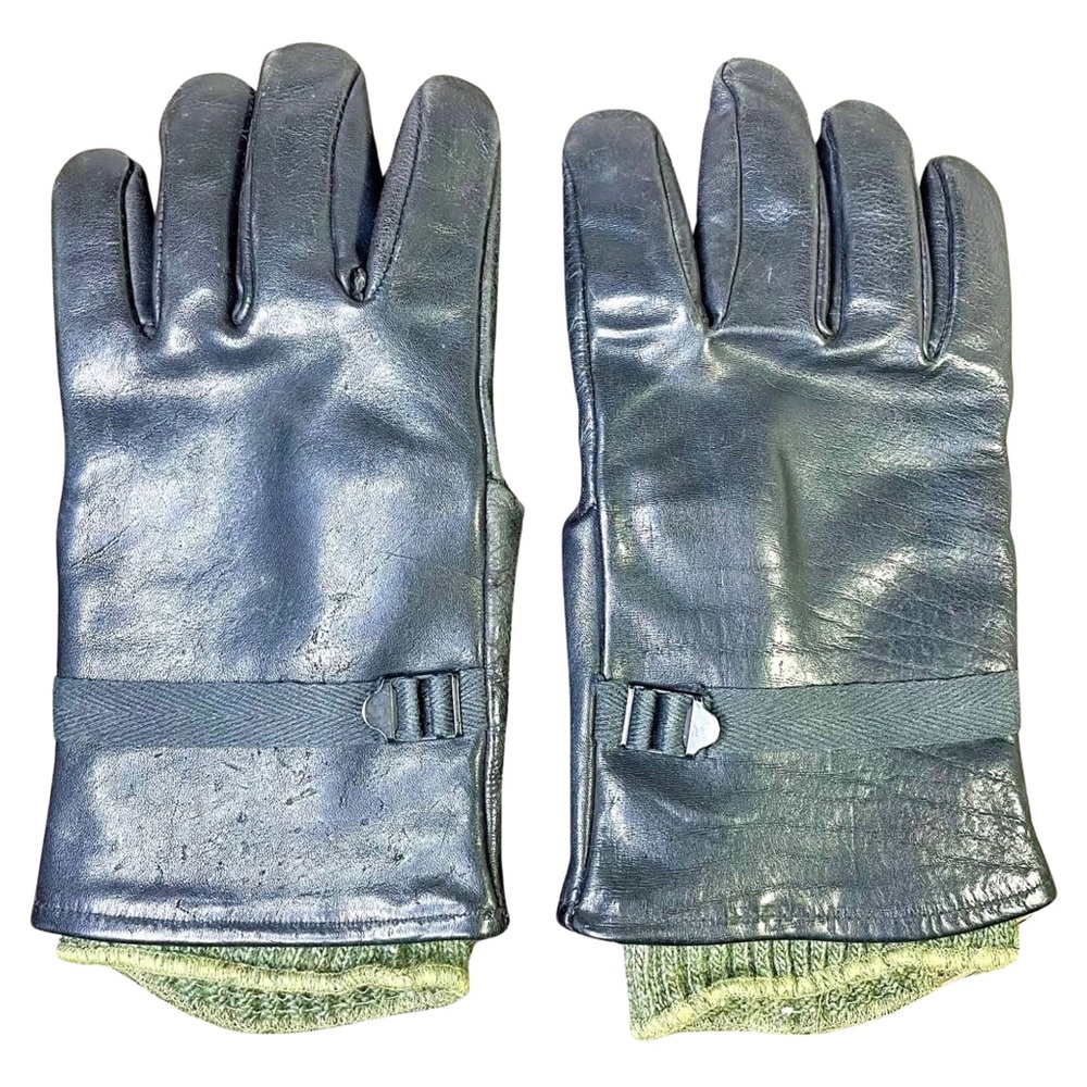 Gloveshells D3-A Men 5 Cattlehide Winter Gloves Black Leather